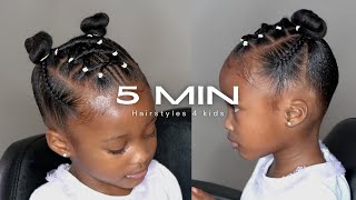 5 Minute Hairstyles for Little Girls 💕 Easy Kids Braid HairStyles [upl. by Iaras271]