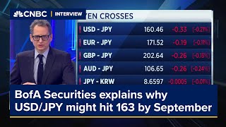 BofA Securities explains why Yen might weaken to 163 against the dollar by September [upl. by Pevzner]