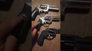 Ruger GP100 vs SP101 vs LCRx Size Comparison shorts revolver [upl. by Adeehsar]