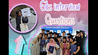 GKS UNDERGRADUATE SCHOLARSHIP🇰🇷🇧🇩 EMBASSY TRACK INTERVIEW  INTERVIEW QUESTIONS [upl. by Hazmah]