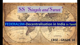 FEDERALISATION IN TAMILDECENTRALIZATION in India GRADE 10 CBSE [upl. by Icats]