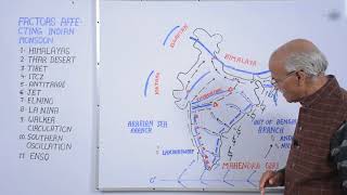 Factors Affecting Indian Monsoon In English  by Prof SS Ojha  Allahabad University [upl. by Nuncia]