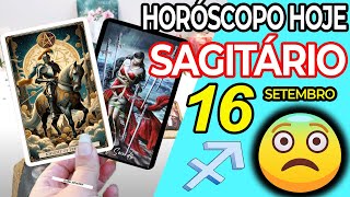 DEUS☢️A PRIMEIRA CARTA QUE QUASE DESFALEI😨 Sagitário ♐ 16 Setembro 2024 Horoscopo do dia de hoje ♐ [upl. by Nahtanaoj]