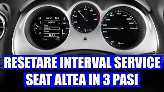 Cum resetezi intervalul de service la Seat Altea in 3 pasi simpli [upl. by Airotcivairam]