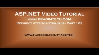 Redirect http to https in iis Part 102 [upl. by Ydnak]