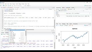 Forecasting the SampP 500 using Time Series Econometrics   ARIMA Model  R programming [upl. by Moon]