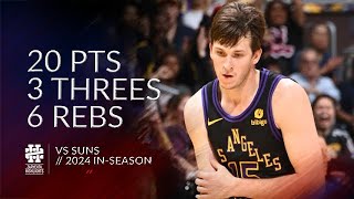 Austin Reaves 20 pts 3 threes 6 rebs vs Suns 2324 season [upl. by Natalie]