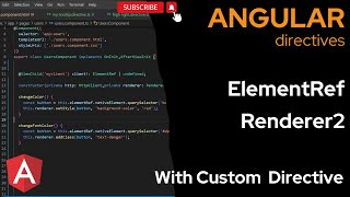 What Is ElementRef and Renderer2 in Angular  angular tutorial  Angular 15 [upl. by Gelhar]