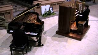 LISZT HUNGARIAN RHAPSODY NO 2  SCOTT BROTHERS DUO PIANO amp ORGAN [upl. by Eanwahs]