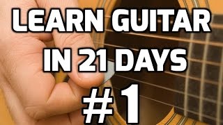 Guitar Lessons for Beginners in 21 days 1  How to play guitar for beginners [upl. by Adorne]