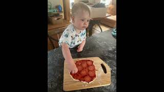 Little man making pizzas [upl. by Anilegna165]