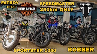 Used Harley Davidson Sportster 1250  Fatboy  Triumph Bobber  Speedmaster For Sale Kolkata  MxK [upl. by Gilson]