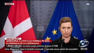 Mette Frederiksen premierul Danemarcei a fost atacată şi lovită în centrul oraşului Copenhaga [upl. by Schiffman393]