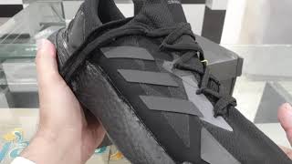 Adidas X90004L Jet black Runner  Unboxing  Jangomall [upl. by Eerehc]