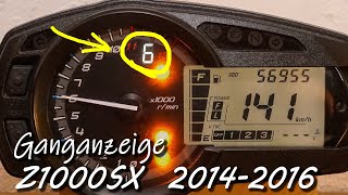 NACHGERÜSTET Ganganzeige im Tacho der Z1000SX 20142016 [upl. by Bernstein679]