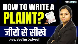 How to write Plaint  LawyerAdvocate Drafting  Plaint kese banate hai वाद पत्र  CLAT POINT [upl. by Norel678]