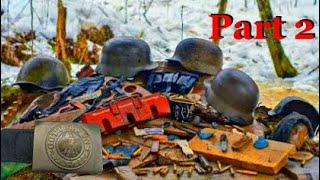 EXCAVATION OF A GERMAN DUGOUT FULL OF WWII ARTIFACTS PART 2  WW2 METAL DETECTING [upl. by Danie]