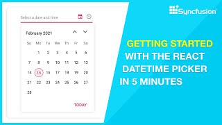 Getting Started with the React DateTime Picker in 5 Minutes [upl. by Kcira]