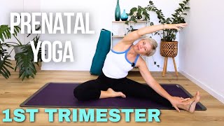 20 minute Prenatal Yoga  1st Trimester Pregnancy Yoga [upl. by Dduj167]