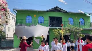 Procesión domingo ￼ de ramosCantón Barahona El Salvador 4223￼ [upl. by Tuttle178]