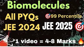 Dont leave 💀⚠️JEE 2024 Biomolecules PYQs jee jee2024 chemistry jeemains [upl. by Berns]