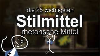 Die 25 wichtigsten Stilmittel  rhetorischen Mittel [upl. by Ylrebme]