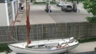 Drascombe Lugger set up  Time Lapse [upl. by Afatsum]