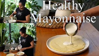 Healthy Mayonnaise No oil No Egg  Healthy Mayonnaise  Vegan Recipe videos healthy [upl. by Hamid]