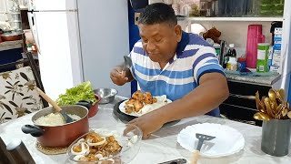 Frango Assado no Air Fryer Almoço do Homem Guloso Tirou Frango Todos Veja Altura do Prato Dela [upl. by Leihcim]