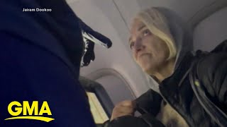 New video shows alleged stowaway who was discovered on flight to Paris [upl. by Nosidda]