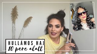 HULLÁMOS HAJ 10 PERC ALATT 💇‍♀️I Hajsütő teszt I Ilyés Jenifer [upl. by Celestyna]