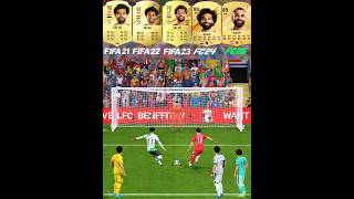 Salah Penalty Kicks Evolution From FIFA 21 To FC 25 mohammedsalah mosalah penaltykick shorts [upl. by Sharla133]