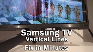 Samsung TV VERTICAL Lines On Screen Fix [upl. by Erapsag837]