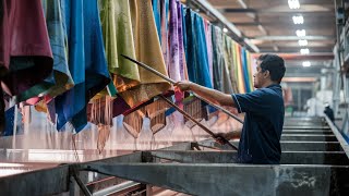 How Textiles Are Dyed 4 Unique Dyeing Techniques in Action  satisfactoryprocess [upl. by Forelli3]