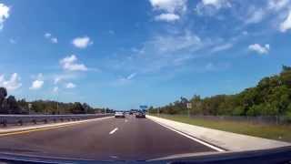 Driving across The Sunshine Skyway Bridge in Florida [upl. by Eenel]