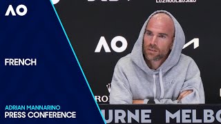 Adrian Mannarino Press Conference en Français Australian Open 2024 Third Round [upl. by Mercedes]