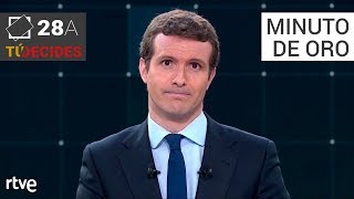 Minuto de oro de Pablo Casado  Debate en RTVE [upl. by Ahslek829]