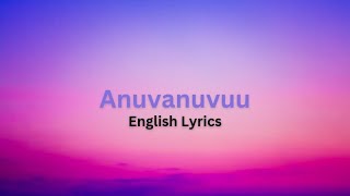 Anuvanuvuu Song English lyrics Karaoke  Arijit Singh YelltheBeat [upl. by Idac]