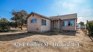 926 E Collins Rd Oxnard CA 92036 Charming 1950s Bungalow FOR SALE [upl. by Ephram]