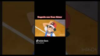 Dragonite uses draco meteor pokemon ash dragonite dracometeor iris [upl. by Sollie]