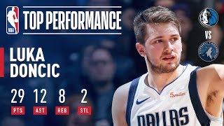 Luka Doncic Stuffs The Stat Sheet In Minnesota  January 11 2019 [upl. by Holbrooke704]