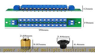 WayinTop PCB DoubleLayer Wiring Power Distribution Board Kit 2 x 12 Position Power Distribution M [upl. by Aikem]