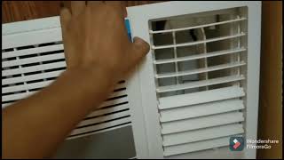 how to open window AC front panel 😃 [upl. by Alarice692]