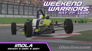 iRacing FF1600 Weekend Warriors Autodromo Internazionale Enzo e Dino Ferrari  Moto [upl. by Alyar]