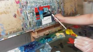 Abstract Oil Painting Session  How to Paint Abstract With Oils  Artist JOSE TRUJILLO [upl. by Chemosh]