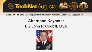 Afternoon Keynote Brig Gen John P Cogbill [upl. by Geerts]