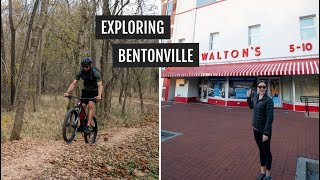 Exploring Bentonville Arkansas Mountain biking for the FIRST time  coffee and food [upl. by Uos]