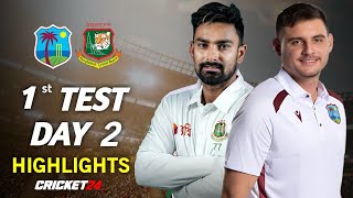 West Indies vs Bangladesh 2024  1st Test Match Day 2  Cricket 24 [upl. by Romain]