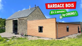 BARDAGE BOIS extérieur complet en 1 semaine  EP76 [upl. by Anytsyrk793]