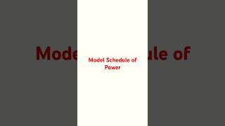 Model Schedule of PowerMSOP RAILWAY [upl. by Frye209]